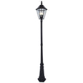 Lutec Solar Powered Garden Post Lantern LED Outdoor Lighting 12513LE-SL