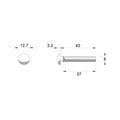 Zenith Hot Dip Galvanised M6 x 40mm Cup Head Bolts Nuts 25 Pack - SuperSaverAU - view 4