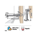 Adoored Magnetic Door Stop - 40mm - Satin Chrome - Shock Absorbing - SuperSaverAU - view 3