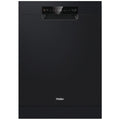 Haier 60cm 300 Series Freestanding Dishwasher - 13 Place Settings - Black - Auto Wash Sensing - HDW13F0B1