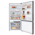 Electrolux 496L bottom mount fridge - matte black, TasteLockAuto crisper, 6 star rating - EBE5002BD-R