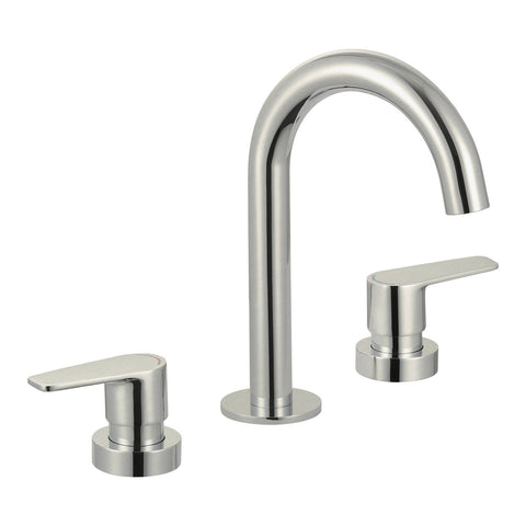 Evekare Brushed Nickel 1/4 Turn Extended Lever Basin Set, 7.5L/min, 4 Star WELS