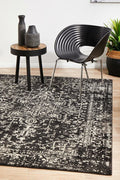 Rug Culture Evoke Large Power Loomed Rug 290x200cm - Charcoal Polypropylene - Jute Weft - EVO253CHAR290X200