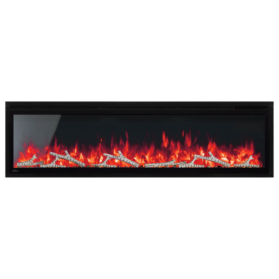 Napoleon Entice 60 Wall Hanging Electric Fireplace - Nearly Frameless Glass, Black - NEFL60CFH-1-AU