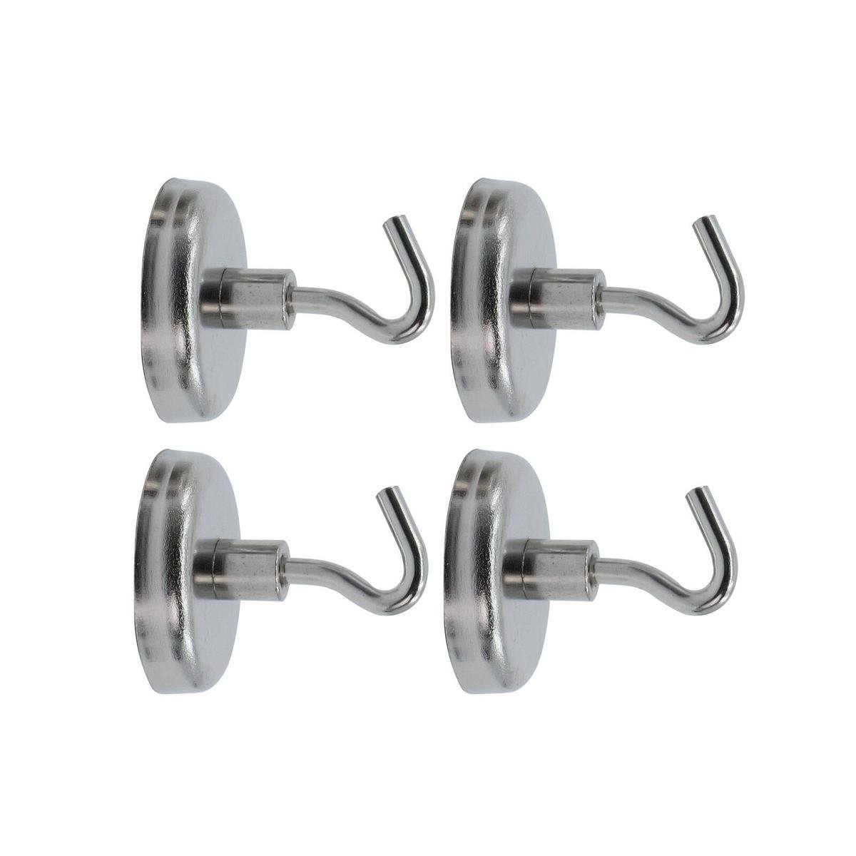 Everhang Silver Magnetic Hook 4 Pack - 35mm - Versatile Hanging Solution - SuperSaverAU - view 1