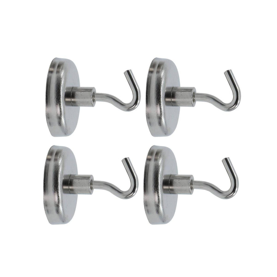 Everhang Silver Magnetic Hook 4 Pack - 35mm - Versatile Hanging Solution - SuperSaverAU - view 1