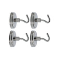 Everhang 35mm Ferrite Magnetic Hook 4 Pack - Silver