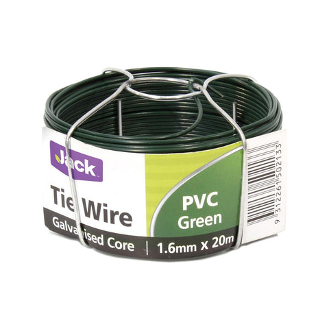 Jack Tie Wire - 1.6mm x 20m - PVC Coated - Green - SuperSaverAU - view 1