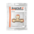 SmarteX-COPPER 15mm Tee, Lead Free Brass Push-Fit