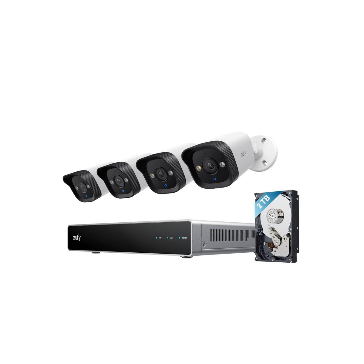 Eufy e40 NVR POE Security System - 4 Bullet Cameras - 4K UHD - Night Vision