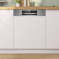Bosch 60cm Series 8 Semi Integrated Dishwasher - 15 Place Settings - Brushed Steel - SBI8ECS01A