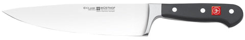 Wusthof Classic 20cm cook's knife - black finish, forged X50 Cr MoV 15 steel, full bolster - 4582-7-20W