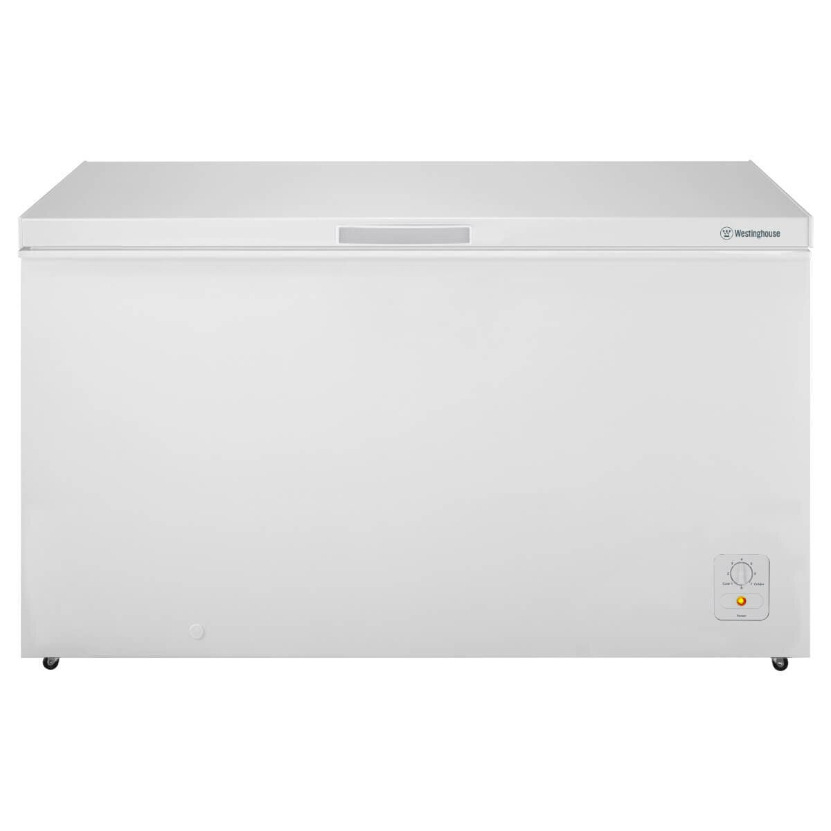 Westinghouse 500L Chest Freezer - White, LED Light, Quick Freeze, Spring-Loaded Lid, 3 Star - WCM5000WE