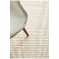 Rug Culture Skandi medium natural white rug 225x155cm - hand loomed wool - SKAN300WHI225X155