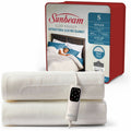 Sunbeam Sleep Perfect Antibacterial Single Electric Blanket - Six Heat Settings, Machine Washable - BLA6321