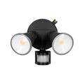Brilliant Black Lamy DIY Twin Security Light - 330mm x 180mm - PIR Sensor - SuperSaverAU - view 1