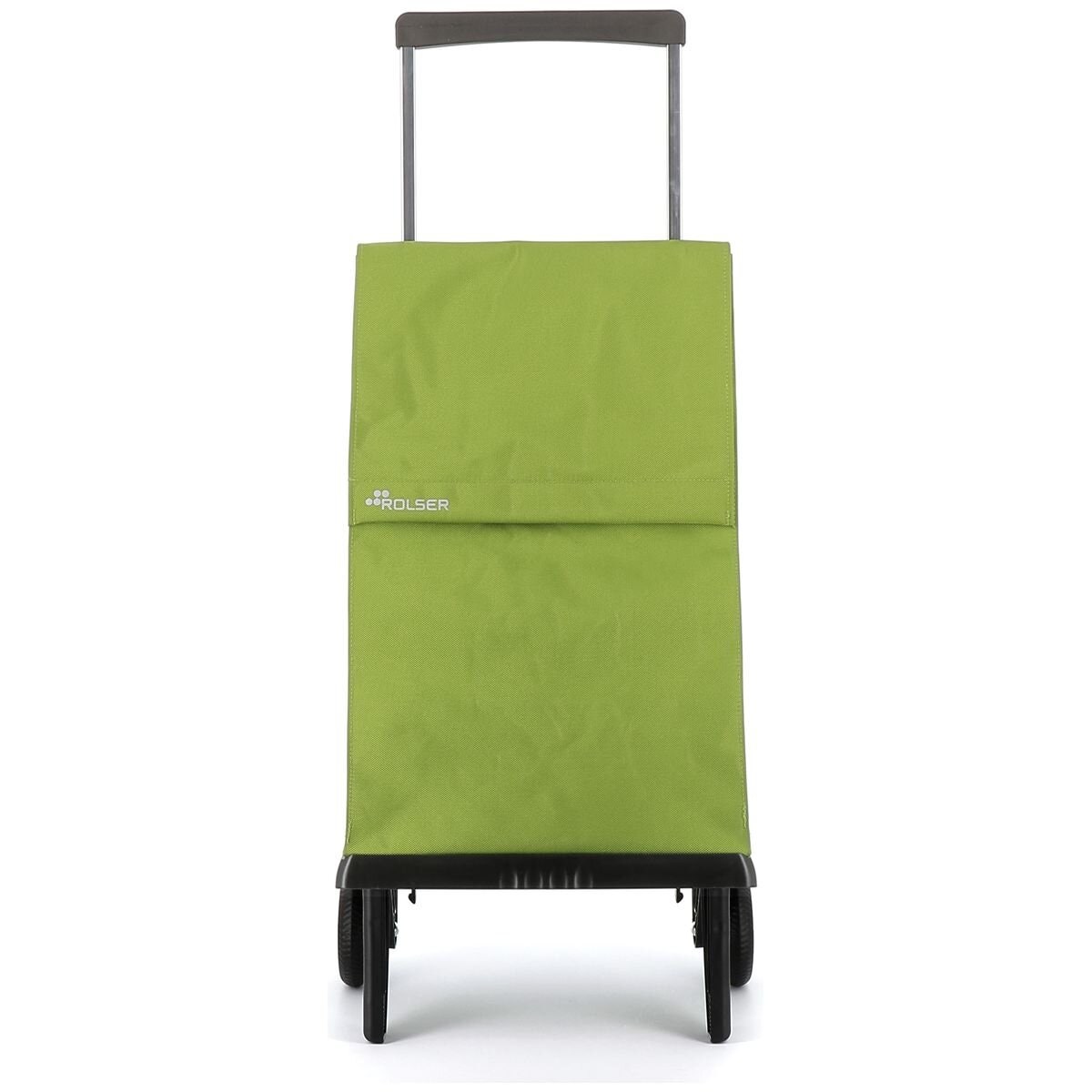 Rolser Plegamatic MF folding 2 wheel trolley - Lime green - Lightweight aluminium chassis - R-PLE001-1014