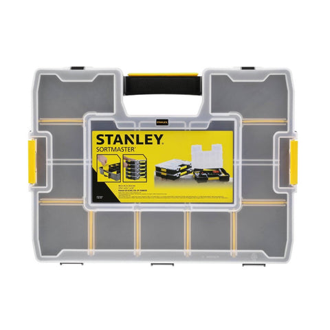 Stanley Classic 12 Compartment Organiser Box 1-94-745 - 333mm x 88mm x 430mm - Customisable Storage - SuperSaverAU - view 1