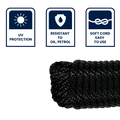 Grunt 10mm x 20m Black Polypropylene Easy Tie Rope 600kg