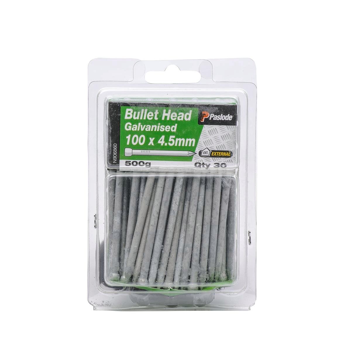 Paslode Galvanised Bullet Head Nails 100mm 4.5mm 30 Pack Durable - SuperSaverAU - view 1