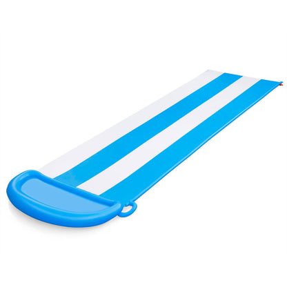 H2OGO! Double Water Slide - 4.88m - Blue - Double Lane - Built-in Splash Pool