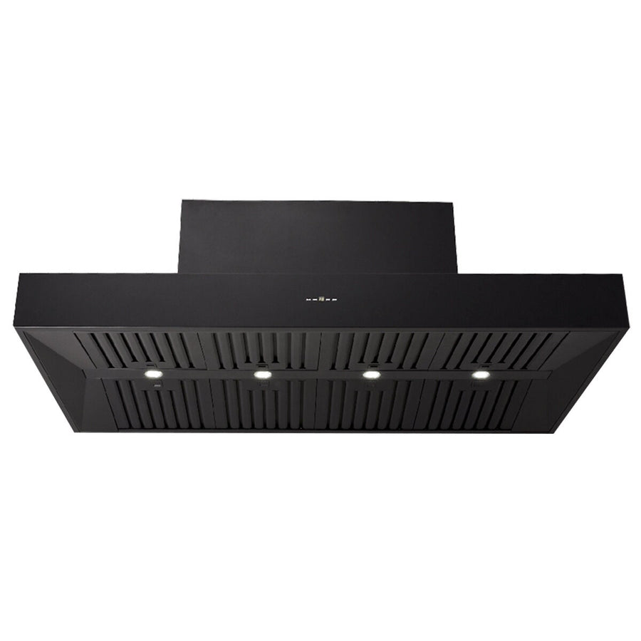 Schweigen Wall Mounted BBQ Rangehood - Black, 3200m³/h, Single External Motor, 8 Filters - CL7375BSEPAK