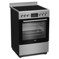 Beko 60cm Electric Freestanding Oven - Stainless Steel, Ceramic Cooktop, AirFry - BFCB60VMX