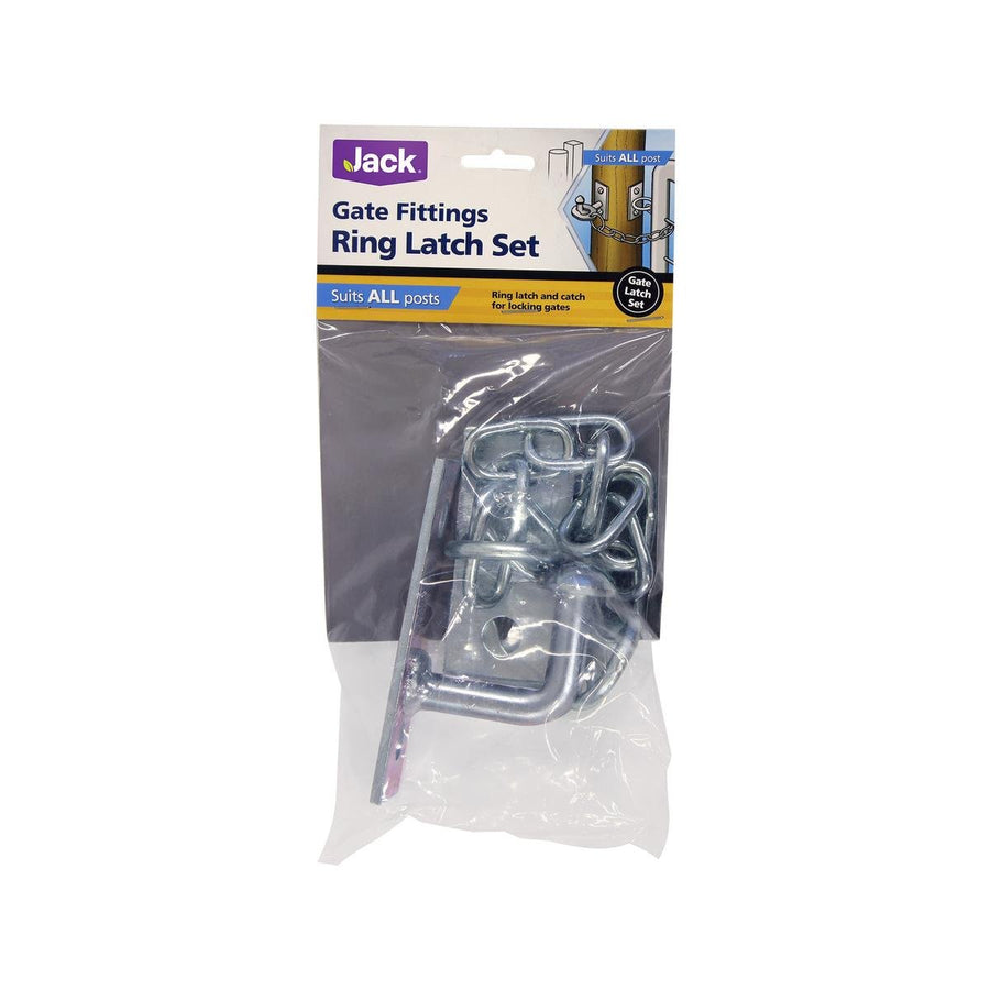 Jack Ring Gate Latch Set - Easy To Use - 13mm Width - Durable Design - SuperSaverAU - view 1