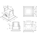 Schweigen Silent Modular Cassette Rangehood - Twin Motors, 3000m³/h, Stainless Steel - CC-PARA4SP2PAK