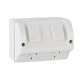 DETA Double Weatherproof Power Point 10A 240V Polycarbonate Indoor/Outdoor 6294B