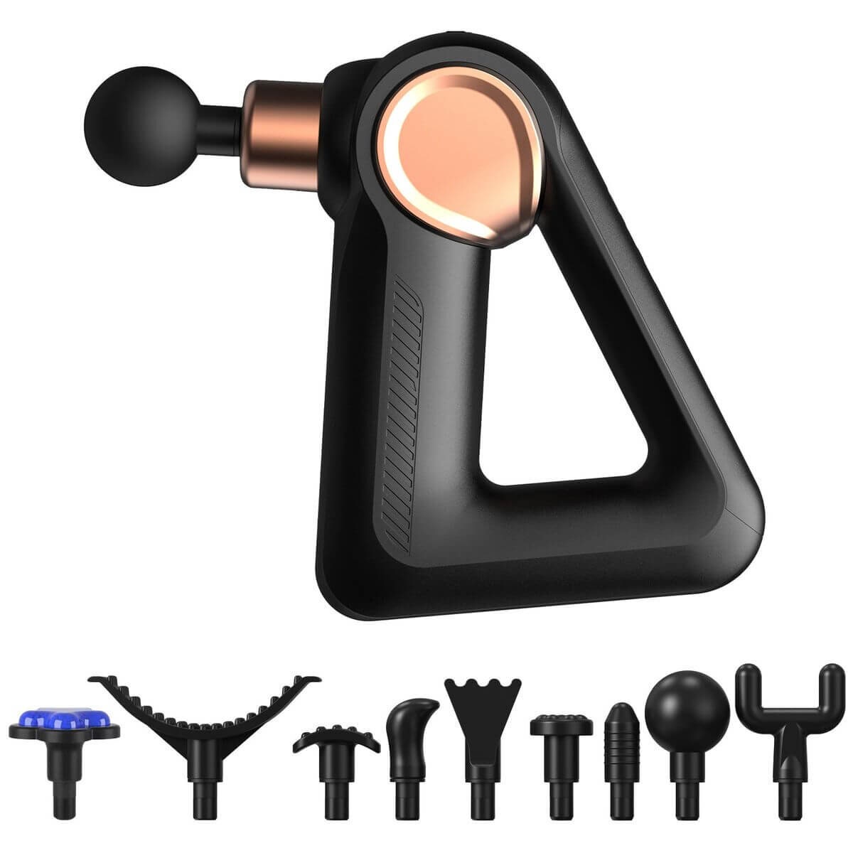 Fitsmart Cool Pulse Pro Massage Therapy Device - 32 Speeds, Cooling Head, 9 Attachments - 10004671