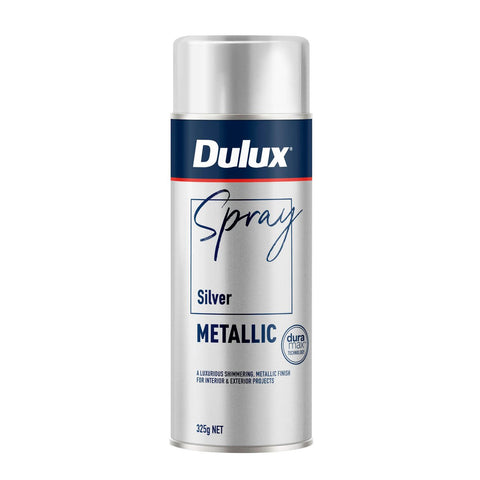 Dulux 325g Silver Metallic Effects Spray Paint - 325g - Smooth Finish - Quick-Drying - SuperSaverAU - view 1
