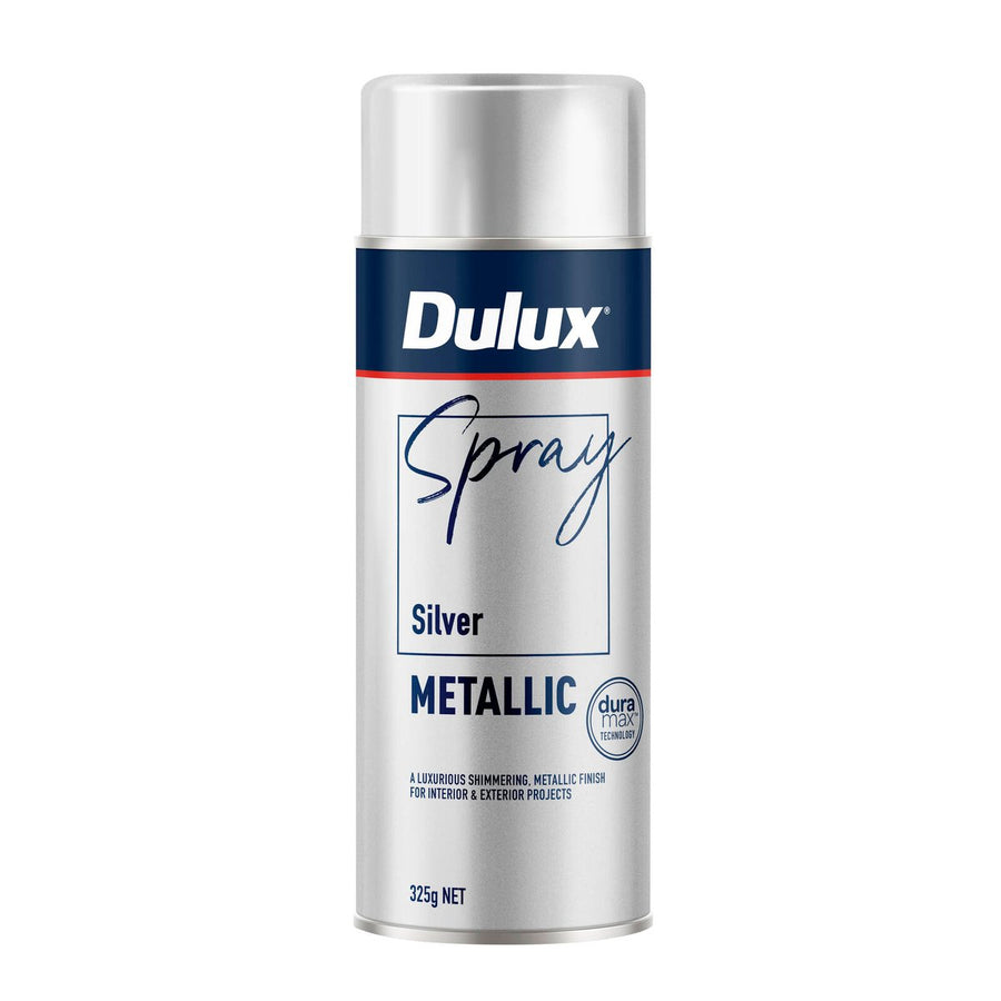 Dulux 325g Silver Metallic Effects Spray Paint - 325g - Smooth Finish - Quick-Drying - SuperSaverAU - view 1