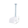 Deta 13mm White Flat Cable Clips 20 Pack - 2.5mm² TPS Cable - SuperSaverAU - view 3