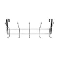 Adoored 10 Hook Satin Chrome Over the Door Hook Rack - Steel - Durable - SuperSaverAU - view 1