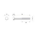 Zenith Hot Dip Galvanised Hex Head Bolts and Nuts M8 x 75mm 25 Pack - SuperSaverAU - view 4