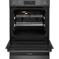 Westinghouse 60cm Pyrolytic Double Oven - 80L and 46L Gross, AirFry, EasyBake Steam - WVEP6727DD