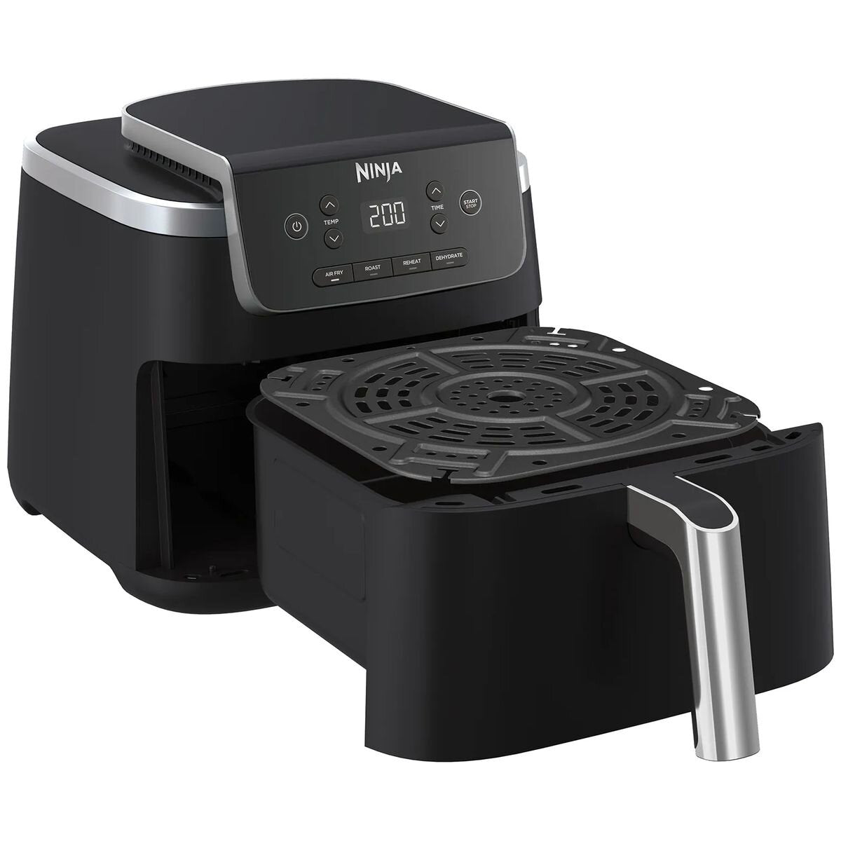 Ninja Pro Air Fryer 4.7L - Black - 4-in-1 Cooking Functions, Crisper Plate - AF141