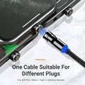 540 Degree Rotating Magnetic Charging Cable for iPhone - 3m - view 3