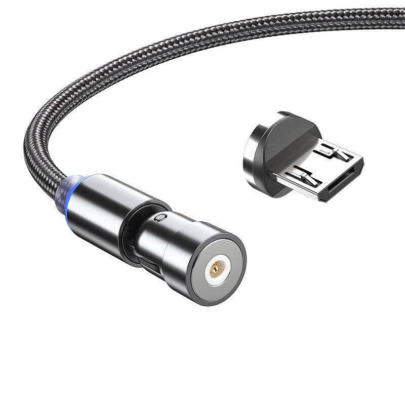 540 Degree Rotating Magnetic Charging Cable for Micro USB - 3 m
