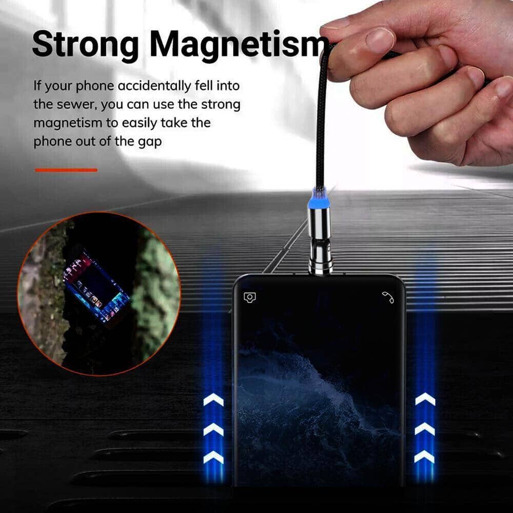 540 Degree Rotating Magnetic Charging Cable for Micro USB - 3 m - view 5