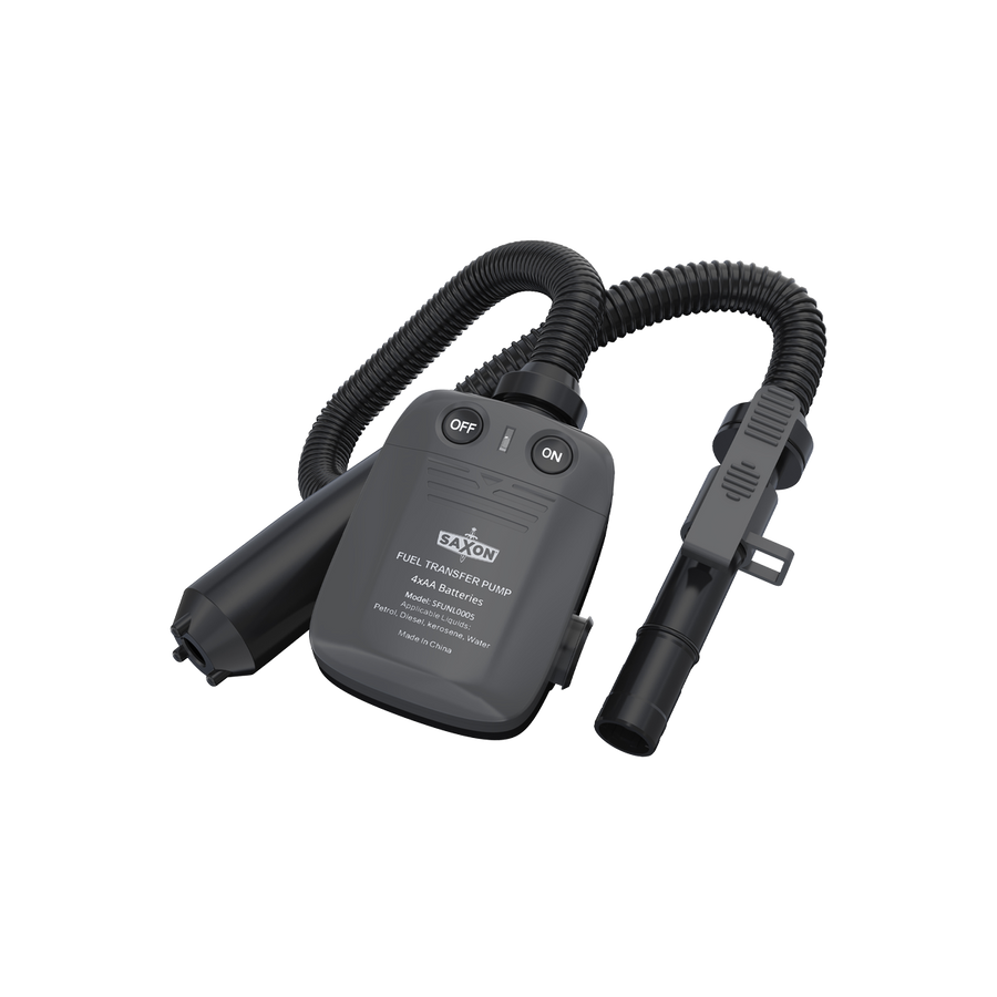 Saxon Battery Powered Fuel Transfer Pump - 20 L/min - Black - Portable - SuperSaverAU - view 1