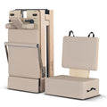 Lifespan Fitness Contour 2 folding wood Pilates reformer set - wooden frame - beige accents - LFRF-CONTFLD2B