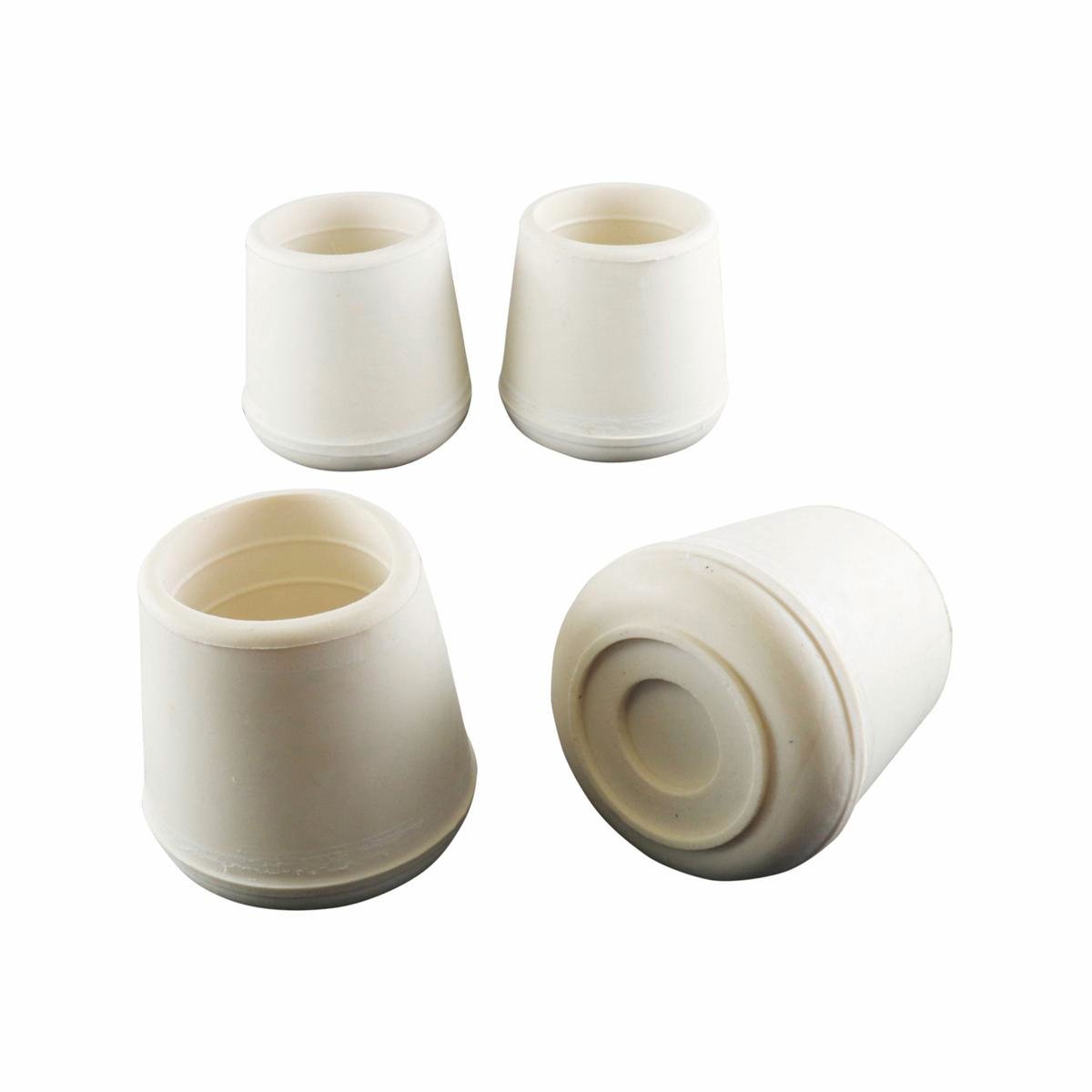 Surface Gard Rubber Chair Tips 38mm White 4 Pack - Floor Protection