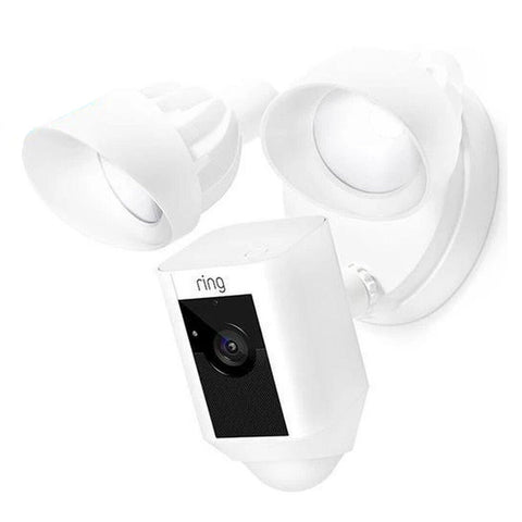 Ring Floodlight Cam hardwired security camera - 1080p HD, 2 LED floodlights and siren, white - 8SF1P7-WAU0