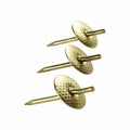 Everhang 24kg Heavy-Duty Brass Plated Steel Picture Hanging Simplicity Hook - 3 Pack