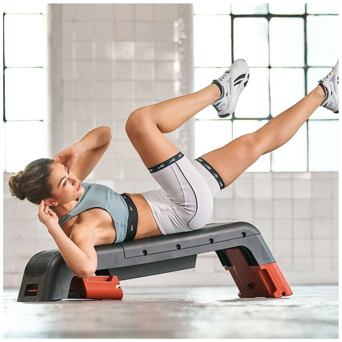 Reebok Deck - Black and Red Workout Platform Supporting Users up to 110kg - RFAC-RBKDECKO-R
