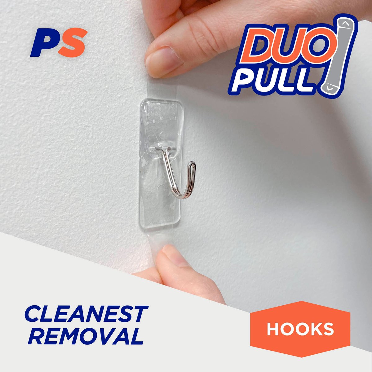 Permastik Medium Clear Kitchen Hooks 4 Pack - Holds 750g - 25mm x 20mm x 60mm - SuperSaverAU - view 4