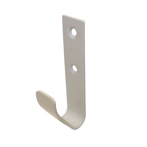 Adoored Zieta Deco Hat & Coat Hook 29 x 39 x 70mm White Zinc Plated