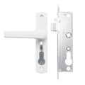 Rolltrak White Keyed Hinged Screen Door Lock Powder Coated Alloy